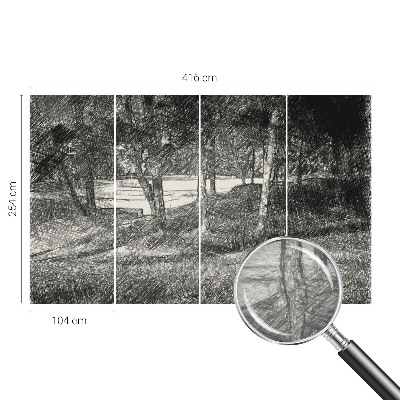 Moderní fototapeta na míru Klidná krajina