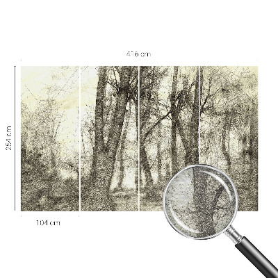 Fototapeta na míru do obýváku Lesní melancholie