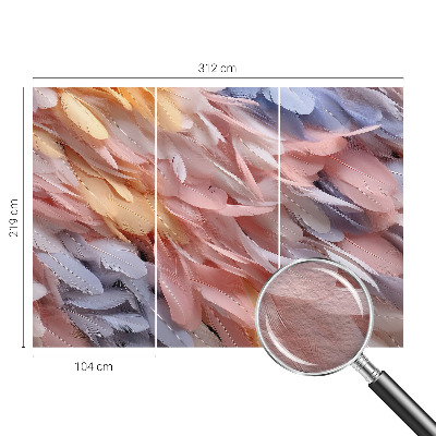 Vliesová fototapeta s potiskem Pastelové peří