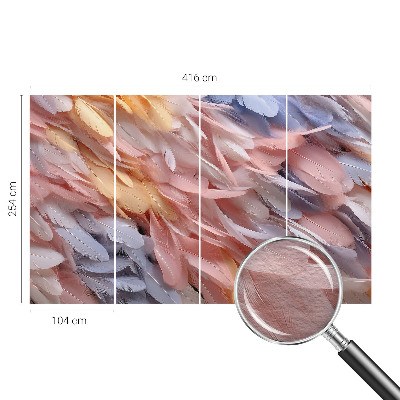 Vliesová fototapeta s potiskem Pastelové peří