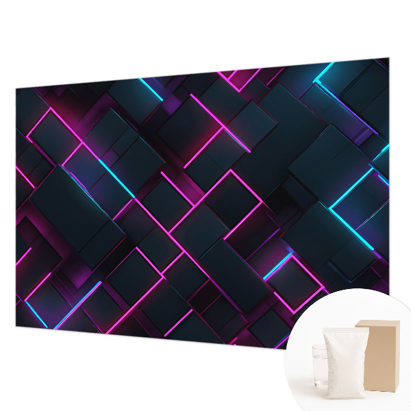 3D fototapeta Neonová geometrie