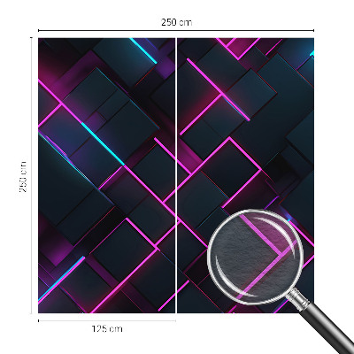 3D fototapeta Neonová geometrie