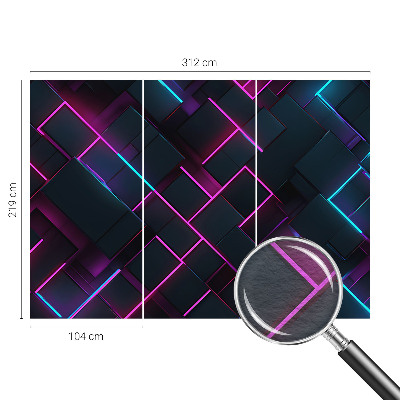 3D fototapeta Neonová geometrie