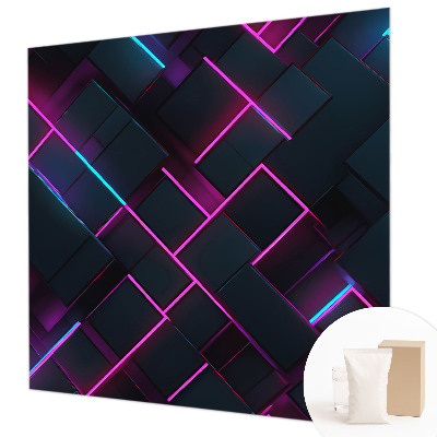 3D fototapeta Neonová geometrie