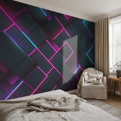3D fototapeta Neonová geometrie