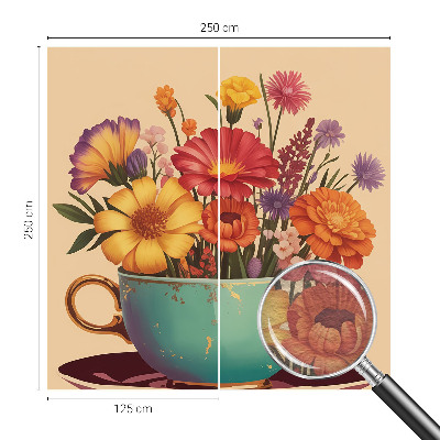 Fototapeta do ložnice Barevná kytice