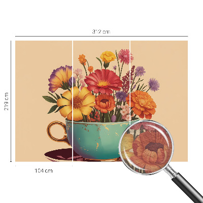 Fototapeta do ložnice Barevná kytice