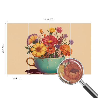 Fototapeta do ložnice Barevná kytice