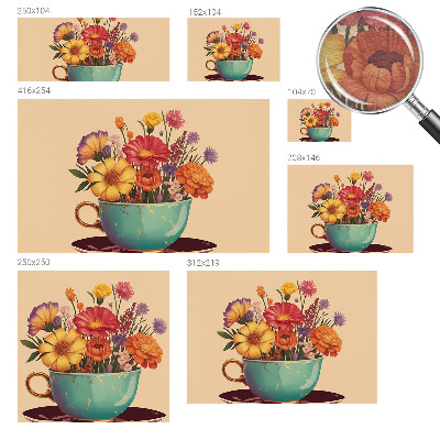 Fototapeta do ložnice Barevná kytice