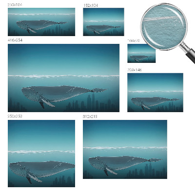 Fototapeta s potiskem na vliesu Vodní harmonie