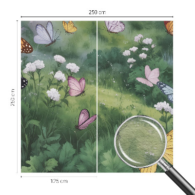 Vliesová fototapeta do ložnice Motýli na louce