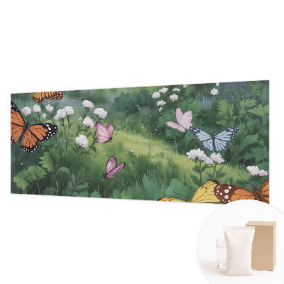 Vliesová fototapeta do ložnice Motýli na louce