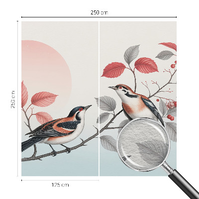 Vliesová fototapeta do obýváků Sedící ptáci