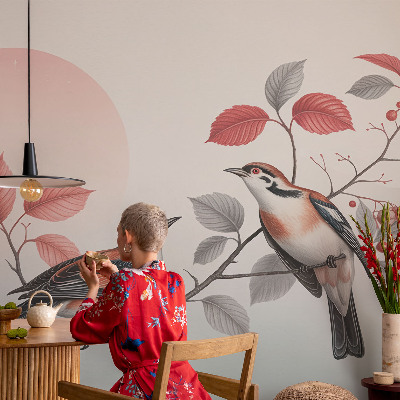 Vliesová fototapeta do obýváků Sedící ptáci