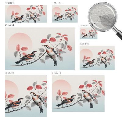 Vliesová fototapeta do obýváků Sedící ptáci