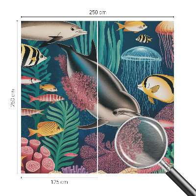 Moderní fototapeta na míru Podvodní fauna