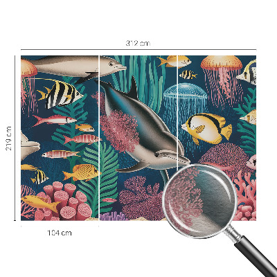 Moderní fototapeta na míru Podvodní fauna