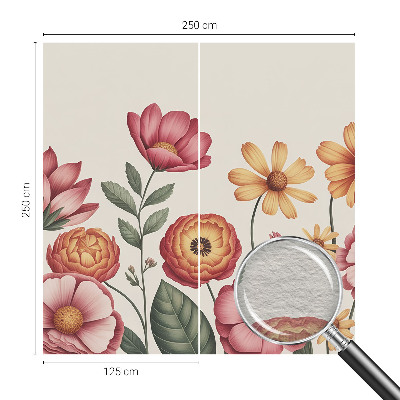 Fototapeta s potiskem na vliesu Květinové aranžmá