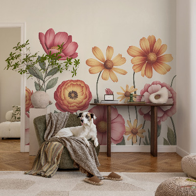 Fototapeta s potiskem na vliesu Květinové aranžmá