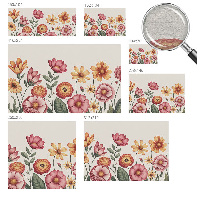 Fototapeta s potiskem na vliesu Květinové aranžmá