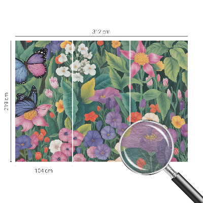 Vliesová fototapeta s potiskem Květinová exploze