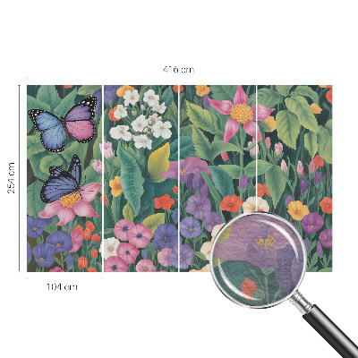 Vliesová fototapeta s potiskem Květinová exploze