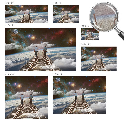 3D fototapeta Vesmírná cesta