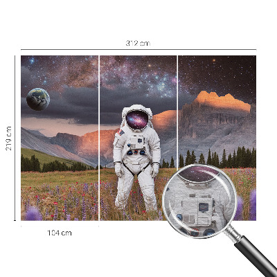 Fototapeta s potiskem na vliesu Kosmická krajina