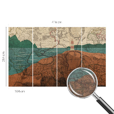 Fototapeta do obýváku Historická mapa