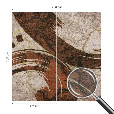 Fototapeta na míru do obýváku Umělecká mapa