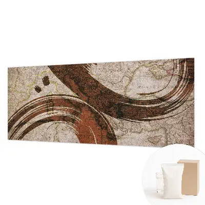 Fototapeta na míru do obýváku Umělecká mapa