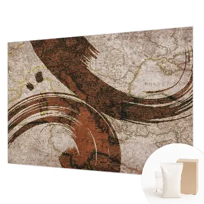 Fototapeta na míru do obýváku Umělecká mapa