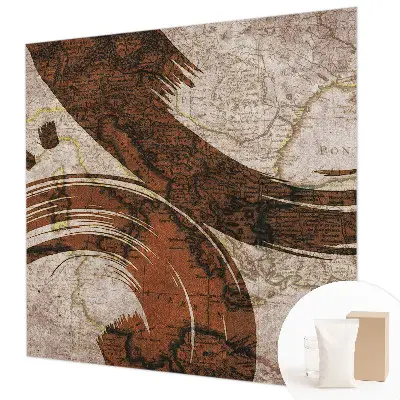 Fototapeta na míru do obýváku Umělecká mapa