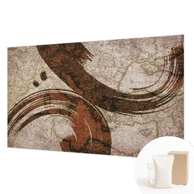 Fototapeta na míru do obýváku Umělecká mapa