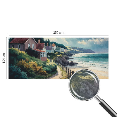 Dekorativní fototapeta na zeď Domy na útesu