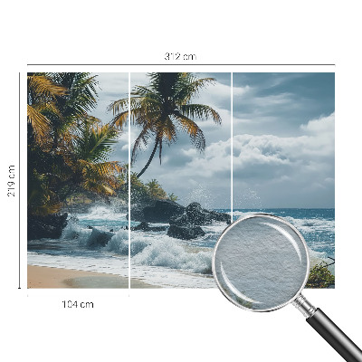 Fototapeta s potiskem na vliesu Exotická pláž