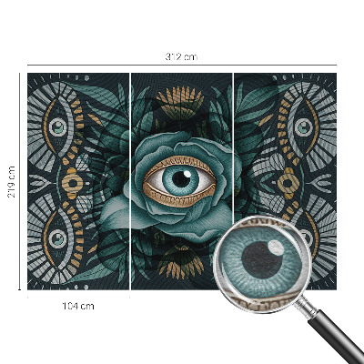 Moderní fototapeta na míru Květinové oko