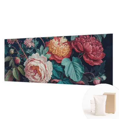 Vliesová fototapeta do ložnice Barevné květiny