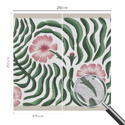 Vliesová fototapeta do obýváků Květiny listy