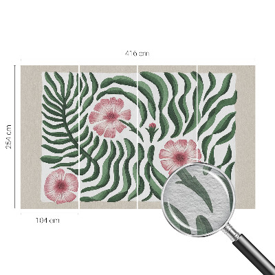 Vliesová fototapeta do obýváků Květiny listy