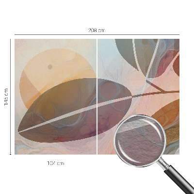 Fototapeta s potiskem na vliesu Harmonické listy