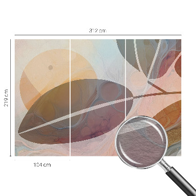 Fototapeta s potiskem na vliesu Harmonické listy