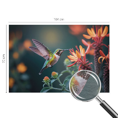 Fotografická tapeta na vliesu Květiny kolibříka