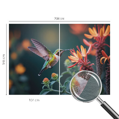 Fotografická tapeta na vliesu Květiny kolibříka