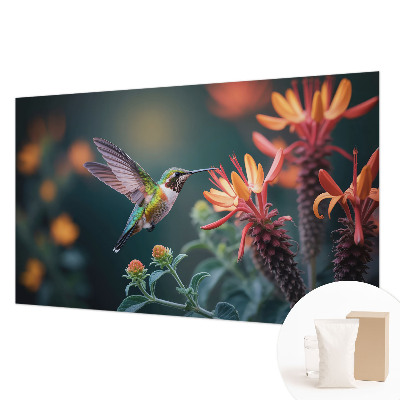 Fotografická tapeta na vliesu Květiny kolibříka