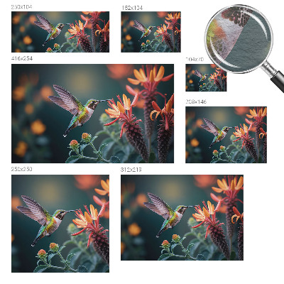 Fotografická tapeta na vliesu Květiny kolibříka