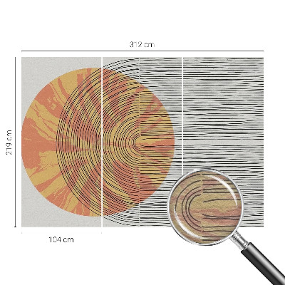 3D fototapeta Kruh s čarami