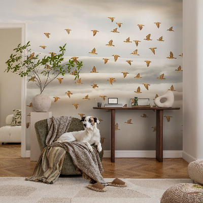 Dekorativní fototapeta na zeď Ptáci za letu