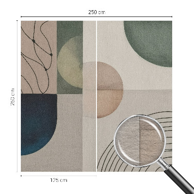 Fototapeta s potiskem na vliesu Geometrické tvary