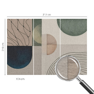 Fototapeta s potiskem na vliesu Geometrické tvary